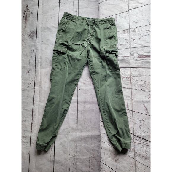 Aeropostale Cargo Pants Small Army Green Active Jogger Paratrooper Aero READ - Picture 1 of 11